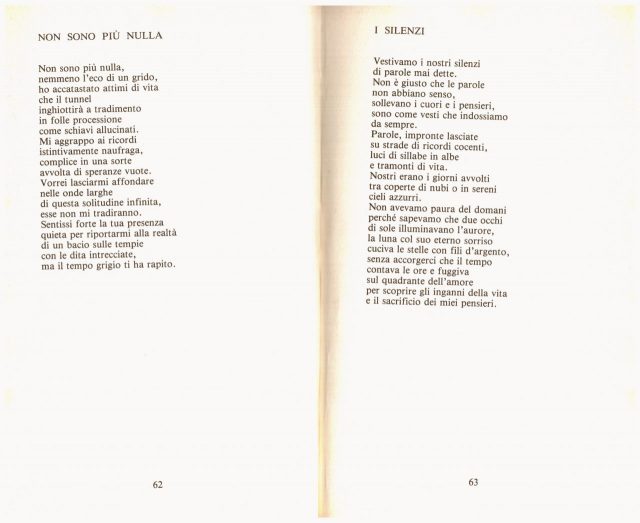 Lidia SENES- Poesie “Le Parole della Notte”-Lalli Editore 1982 