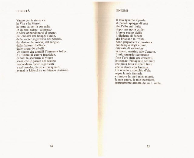 Lidia SENES- Poesie “Le Parole della Notte”-Lalli Editore 1982 