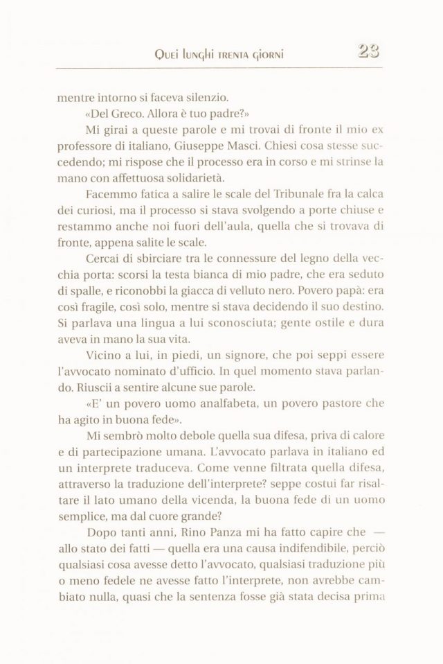  Raffaella Del Greco “ QUEI LUNGHI TRENTA GIORNI”