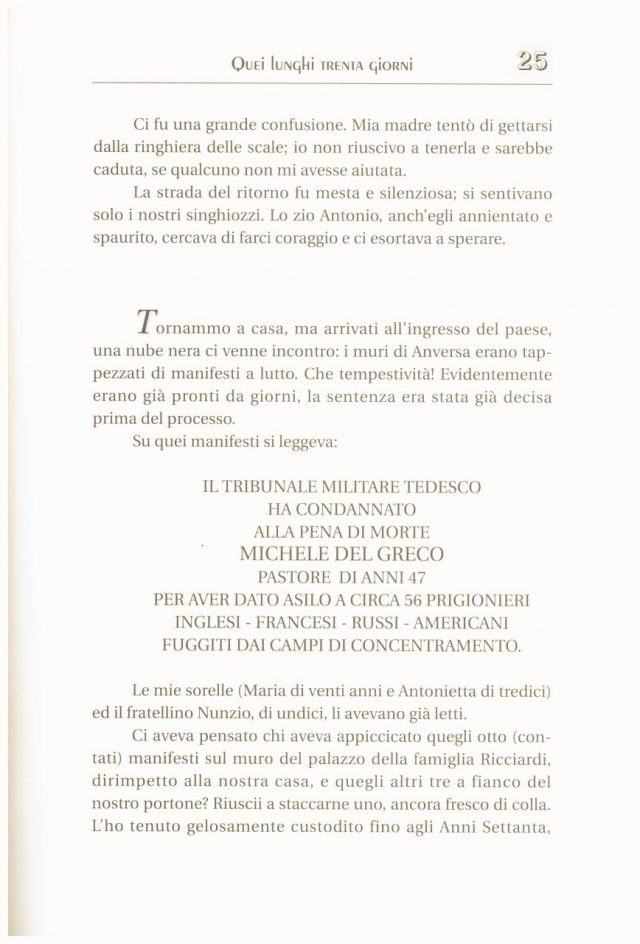  Raffaella Del Greco “ QUEI LUNGHI TRENTA GIORNI”