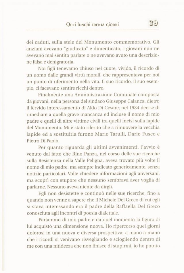  Raffaella Del Greco “ QUEI LUNGHI TRENTA GIORNI”
