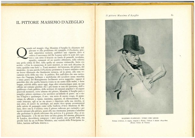 Il Pittore MASSIMO D’AZEGLIO