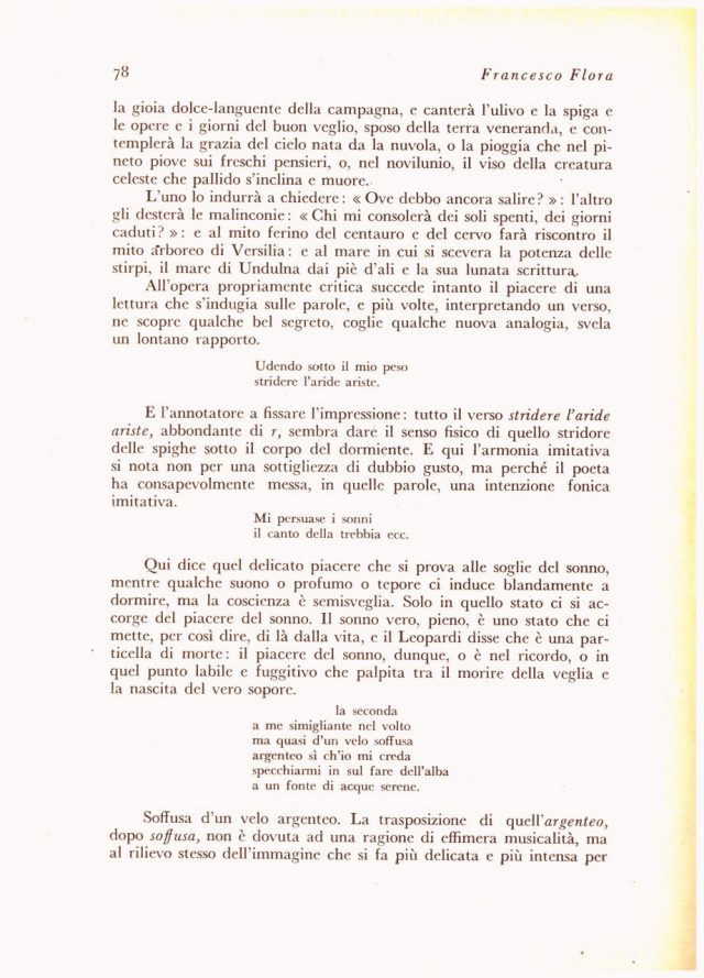 Francesco Flora rileggendo le “LAUDI” di Gabriele D’Annunzio