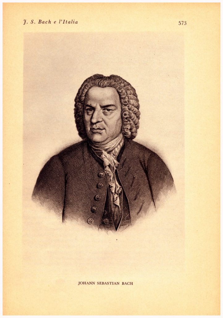 JOHANN SEBASTIAN BACH e L’ITALIA Articolo di Alfred Einstein
