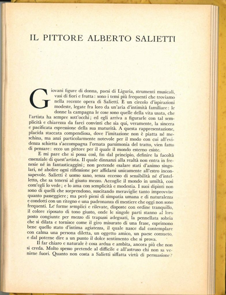 Pittore Alberto SALIETTI