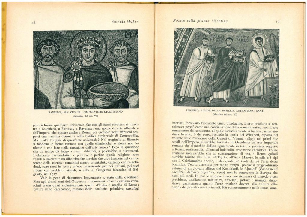 ANTONIO MUNOZ-Novità sulla pittura bizantina