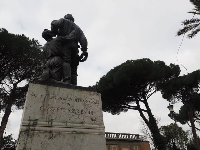 ROMA- GIANICOLO-MONUMENTO A CICERUACCHIO