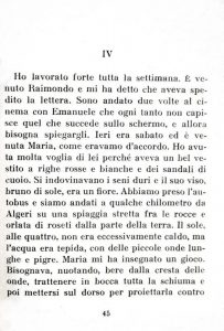 ALBERT CAMUS  "Lo straniero"