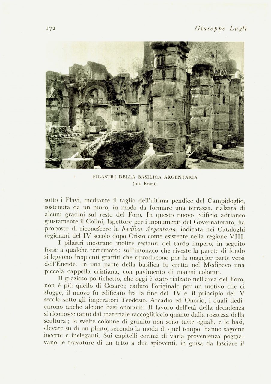 GIUSEPPE LUGLI-Il Tempio di Venere genitrice nel Foro di Cesare