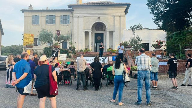 Roma -Castel di Guido-Sit-in del 26 giugno 2022 per salvare dal degrado e l’abbandono il Casale della Bottaccia .