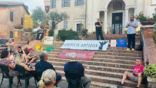 Roma -Castel di Guido-Sit-in del 26 giugno 2022 per salvare dal degrado e l’abbandono il Casale della Bottaccia .