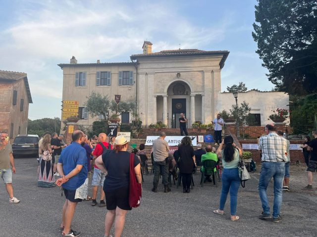 Roma -Castel di Guido-Sit-in del 26 giugno 2022 per salvare dal degrado e l’abbandono il Casale della Bottaccia .