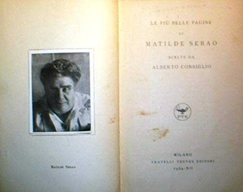 Biblioteca DEA SABINA- Rivista PAN- Matilde SERAO Le più belle pagina scelte da Alberto Consiglio