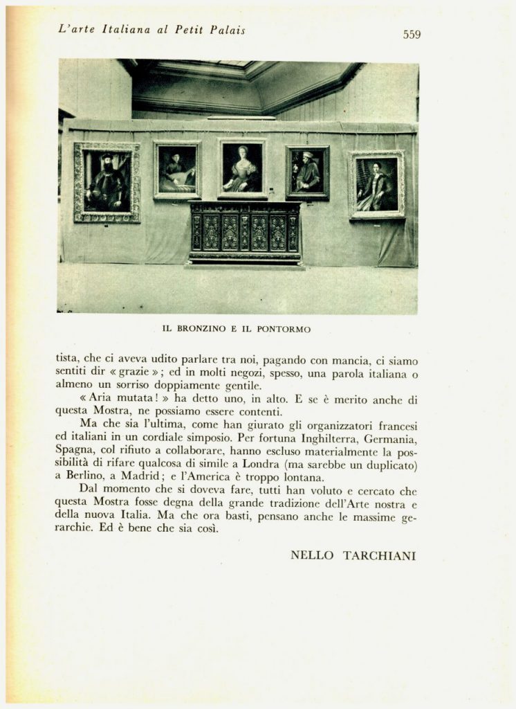  - Nello TARCHIANI-L’ARTE ITALIANA AL PETIT PALAIS