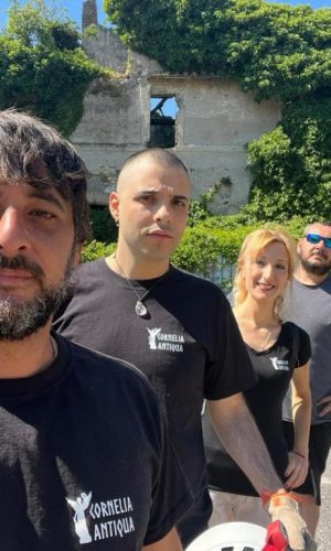 Associazione Cornelia Antiqua, nella foto, Tatiana CONCAS, Mirko ANTONUCCI e Damiano FILIPPONI capitanati dal Presidente CRISTIAN NICOLETTA