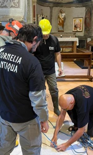 CORNELIA ANTIQUA- esplorazione dei sotterranei del Santuario di Santa Maria in Celsano -12 luglio 2022-