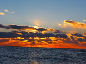 Franco Leggeri- tramonto a Fregene-