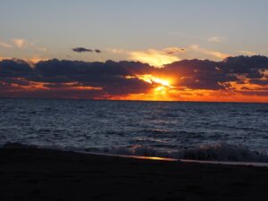 Franco Leggeri- tramonto a Fregene-