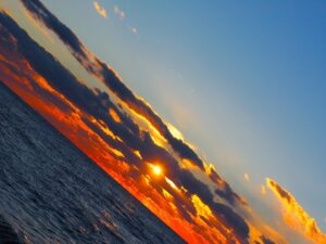 Franco Leggeri- tramonto a Fregene-