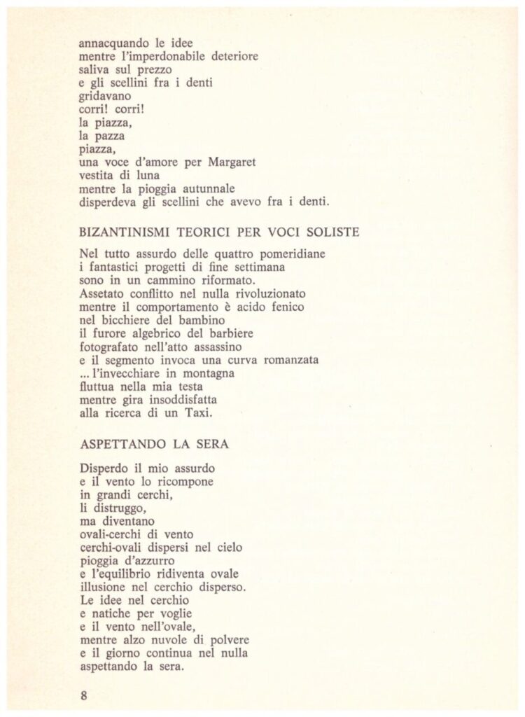 Poesie di Franco Leggeri pubblicate sulla rivista Collettivo R di Firenze nel 1983