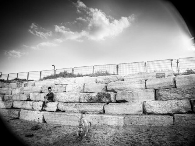 Yarnin Peled -foto dal mare di Tel-Aviv