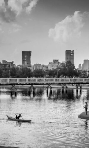 Yarnin Peled -foto dal mare di Tel-Aviv