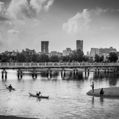 Yarnin Peled -foto dal mare di Tel-Aviv