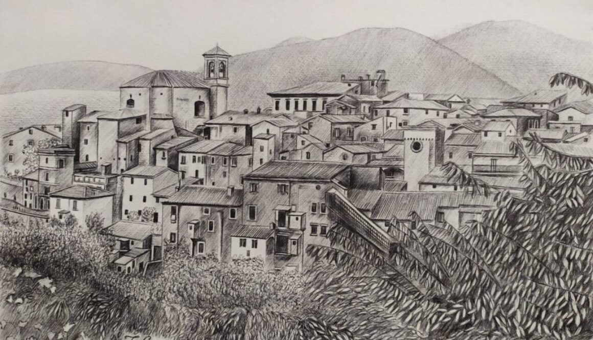 Castelnuovo di Farfa-Disegno di Tatiana Concas