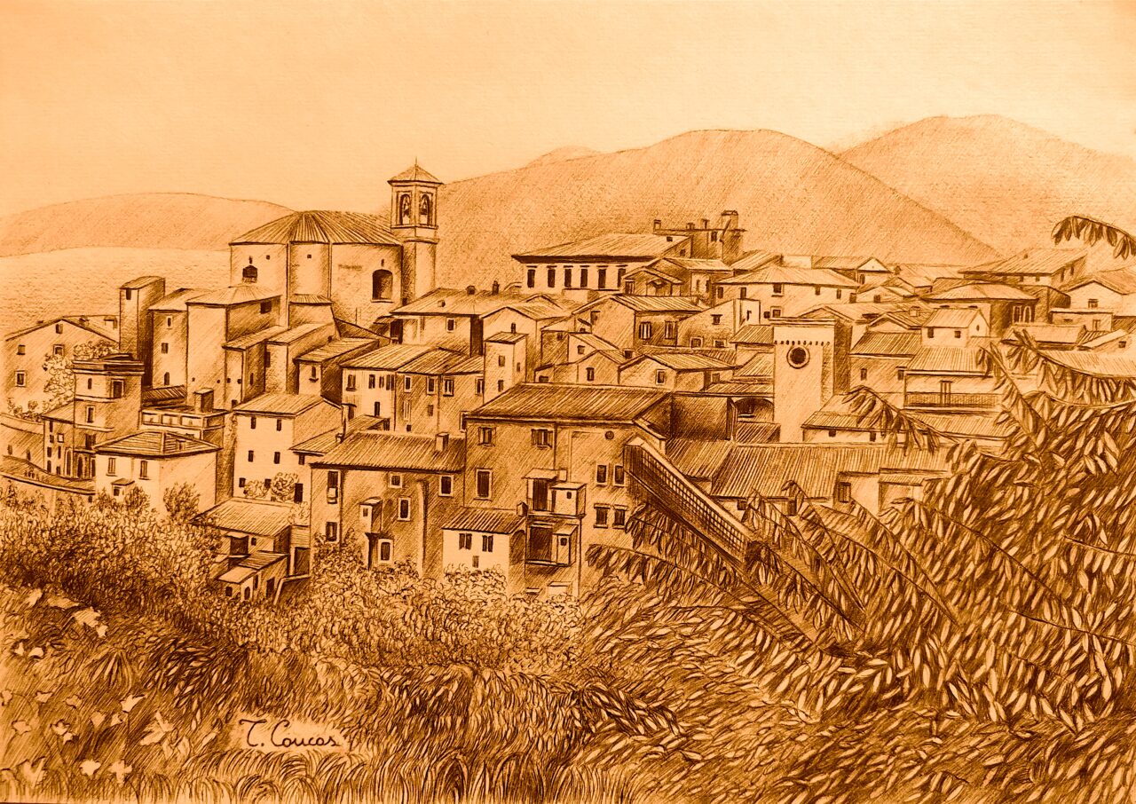 Castelnuovo di Farfa-Disegno di Tatiana Concas