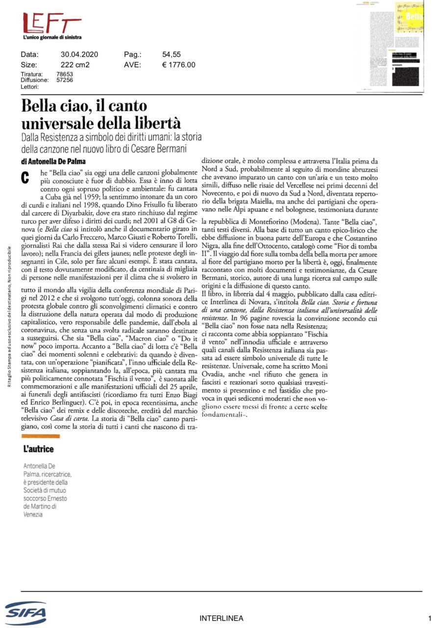 Cesare Bermani-Bella ciao-