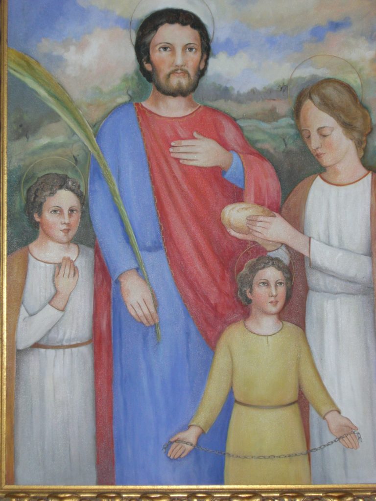 Santi MARIO, MARTA, AUDIFAX e ABACUC.