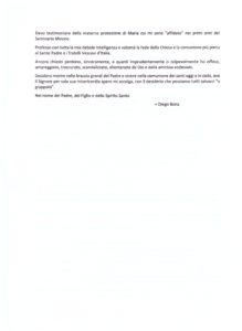 Il Testamento Spirituale di Monsignor DIEGO NATALE BONA – VESCOVO EMERITO-di Saluzzo e Diocesi di PORTO E SANTA RUFINA