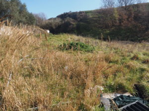 Malagrotta- Roma Municipio XI- Foto 16 febbraio 2017-Scavi Archeologici abbandonati a ridosso della discarica più grande d’Europa.