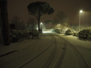Neve a Castel di Guido - Residenza Aurelia 26 febb 2018