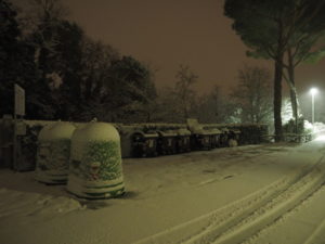 Neve a Castel di Guido - Residenza Aurelia 26 febb 2018