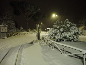 Neve a Castel di Guido - Residenza Aurelia 26 febb 2018