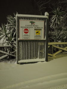 Neve a Castel di Guido - Residenza Aurelia 26 febb 2018