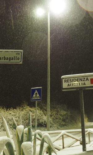 Neve a Castel di Guido - Residenza Aurelia 26 febb 2018