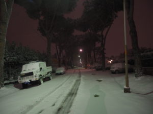 Neve a Castel di Guido - Residenza Aurelia 26 febb 2018