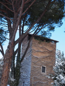 Neve a Castel di Guido - Residenza Aurelia -LA TORRE--ore 8:30 del 26 febb 2018