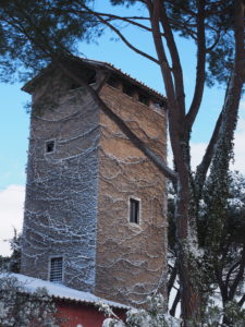 Neve a Castel di Guido - Residenza Aurelia -LA TORRE--ore 8:30 del 26 febb 2018