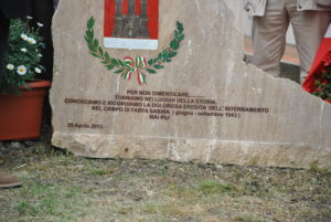inaugurazione epigrafe Campo FARFA SABINA- 25 aprile 2013- 