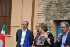 Rappresentati del SPI-CGIL di Rieti,inaugurazione epigrafe Campo FARFA SABINA- 25 aprile 2013- 