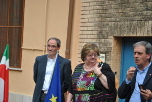 Rappresentati del SPI-CGIL di Rieti,inaugurazione epigrafe Campo FARFA SABINA- 25 aprile 2013- 