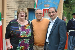 Rappresentati del SPI-CGIL di Rieti,inaugurazione epigrafe Campo FARFA SABINA- 25 aprile 2013- 