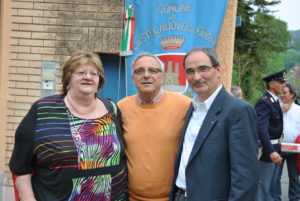 Rappresentati del SPI-CGIL di Rieti,inaugurazione epigrafe Campo FARFA SABINA- 25 aprile 2013- 