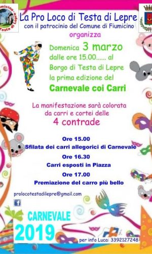 Febbre da Carnevale a Testa di Lepre