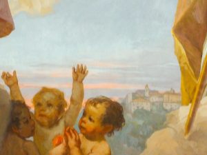 CASTELNUOVO DI FARFA (RIETI) -chiesa parrocchiale SAN NICOLA DI BARI-Particolare 