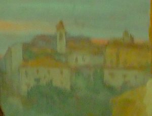 CASTELNUOVO DI FARFA (RIETI) -chiesa parrocchiale SAN NICOLA DI BARI-Particolare 
