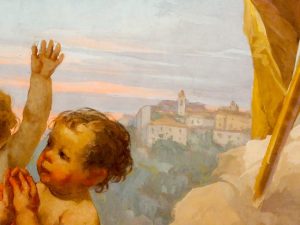 CASTELNUOVO DI FARFA (RIETI) -chiesa parrocchiale SAN NICOLA DI BARI-Particolare 
